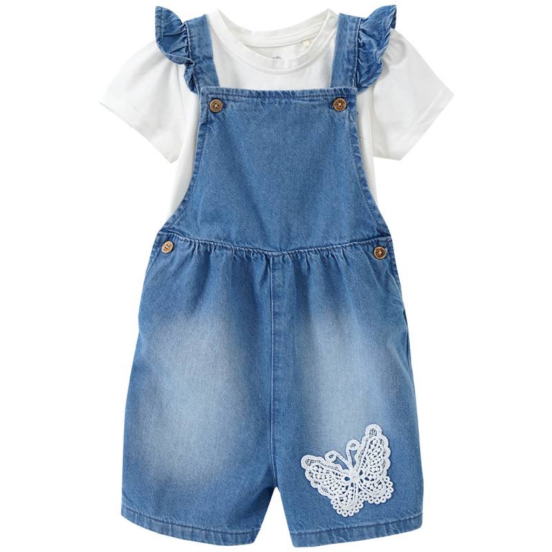 Baby Latzhose mit T-Shirt aus Baumwolle von Topomini