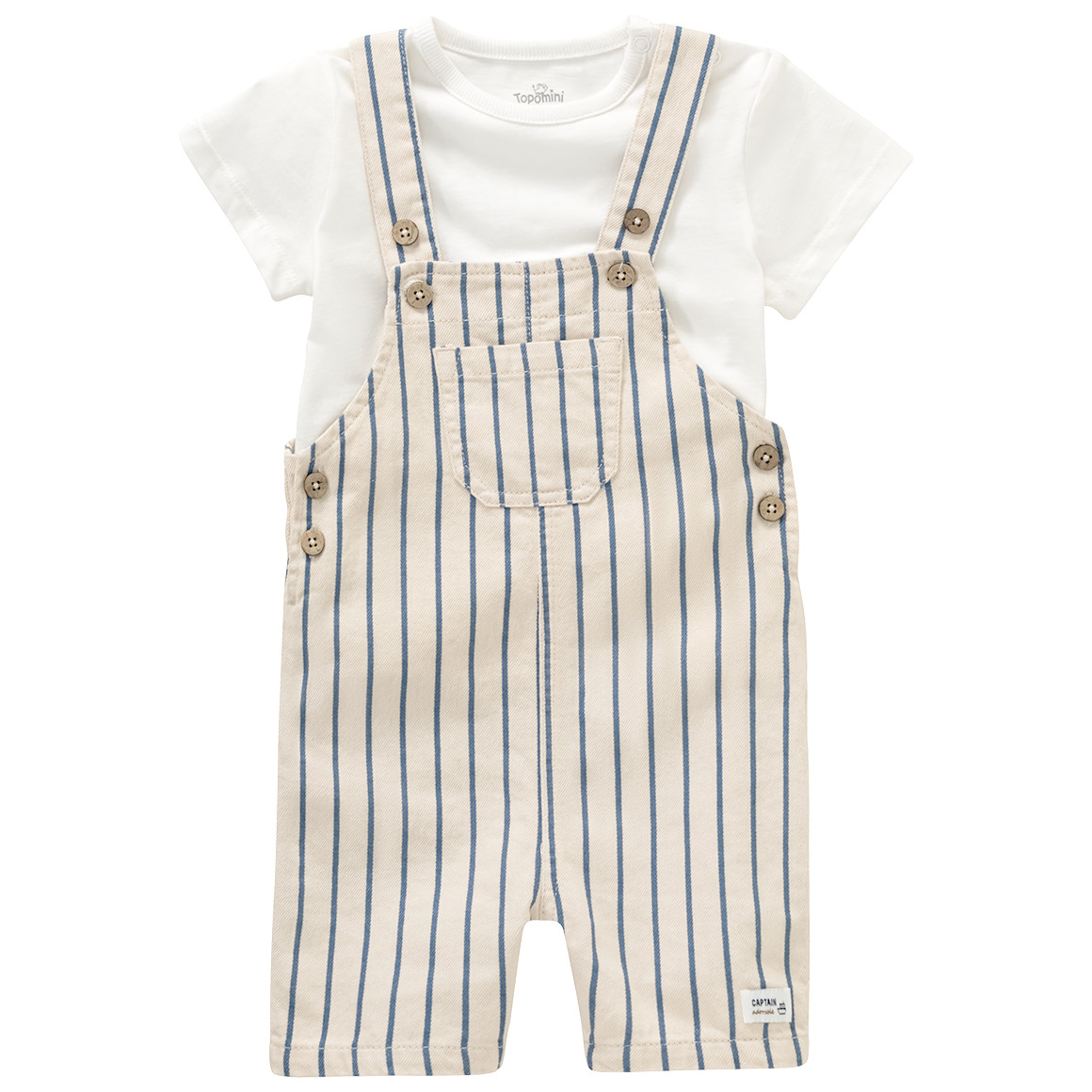 Baby Latzhose und T-Shirt im Set von Topomini