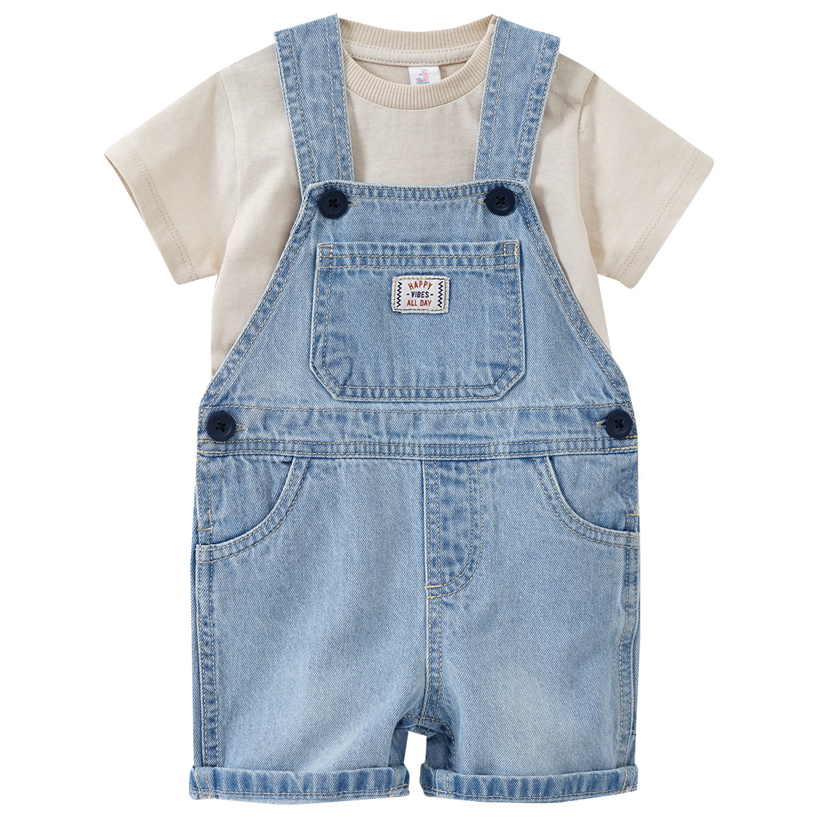 Baby Latzhose und T-Shirt im Set von Topomini