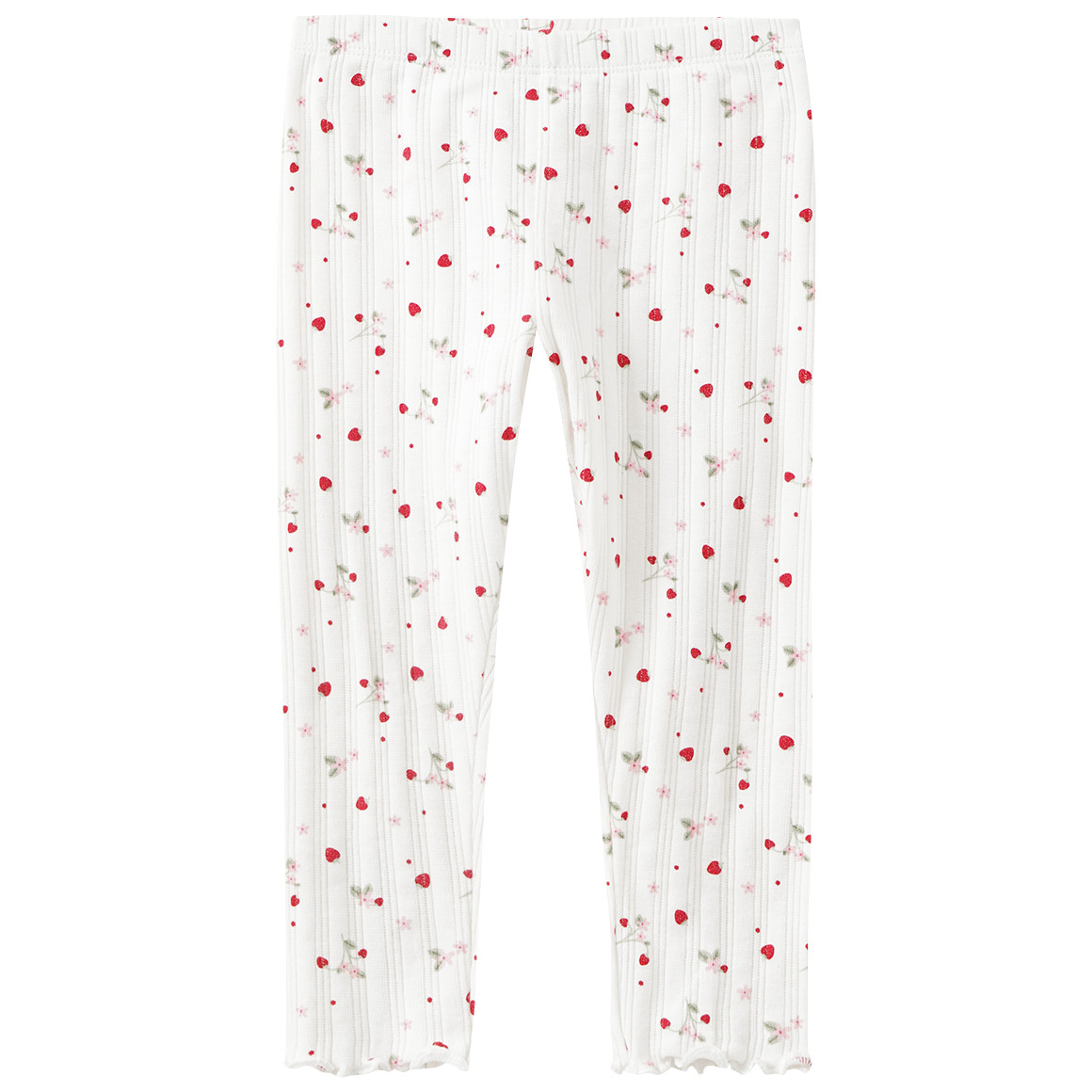Baby Leggings mit Erdbeer-Allover von Topomini