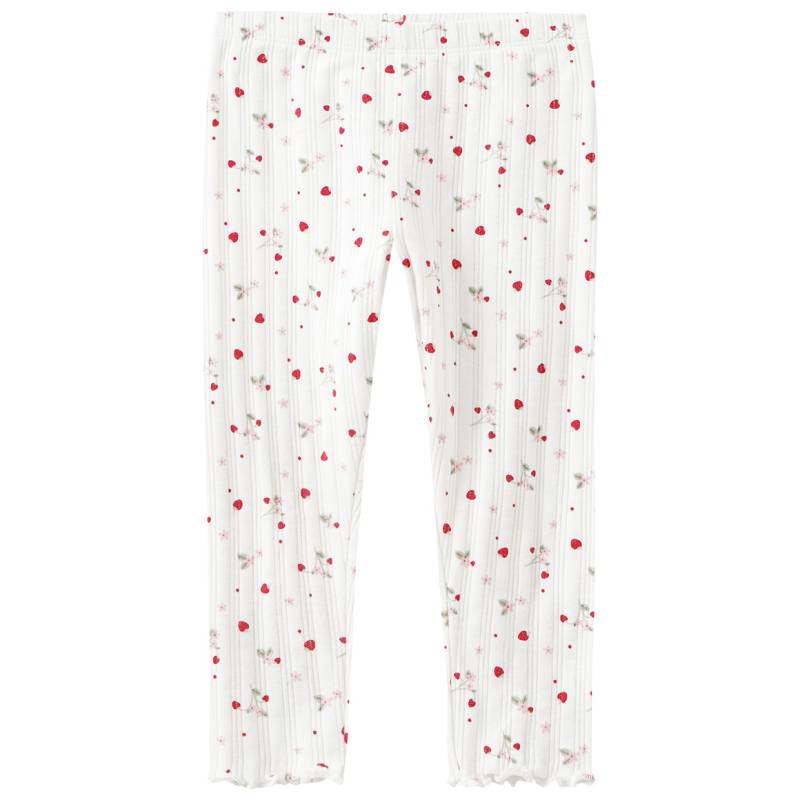Baby Leggings mit Erdbeer-Allover von Topomini