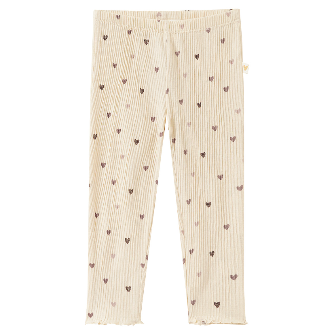 Baby Leggings mit Herzchen-Print von Topomini