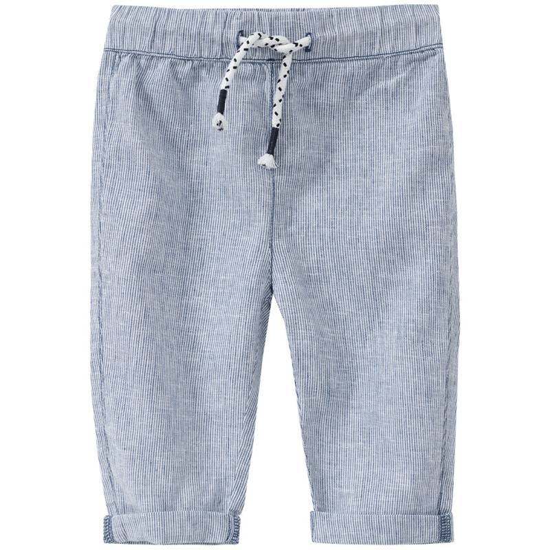 Baby Leinen-Hose mit Streifen von Topomini