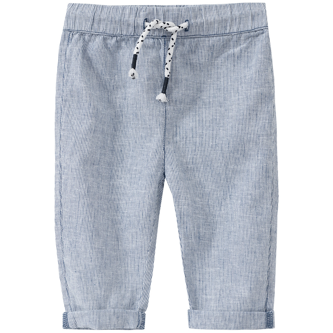 Baby Leinen-Hose mit Streifen von Topomini