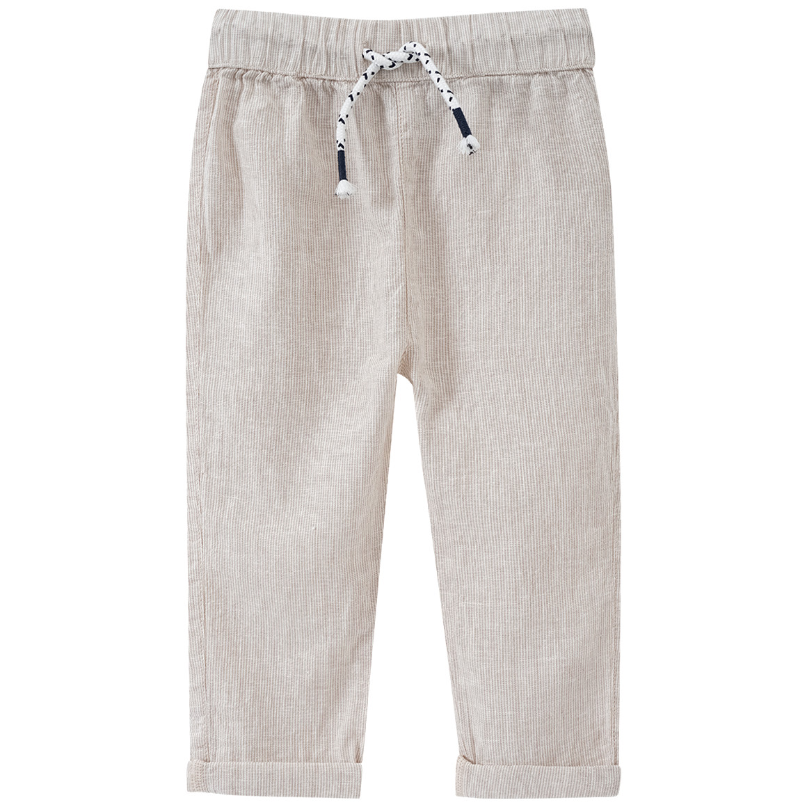 Baby Leinen-Hose mit Streifen von Topomini