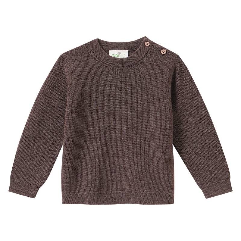 Baby Merino-Strickpullover unifarben Baby Merino-Strickpullover unifarben von Topomini