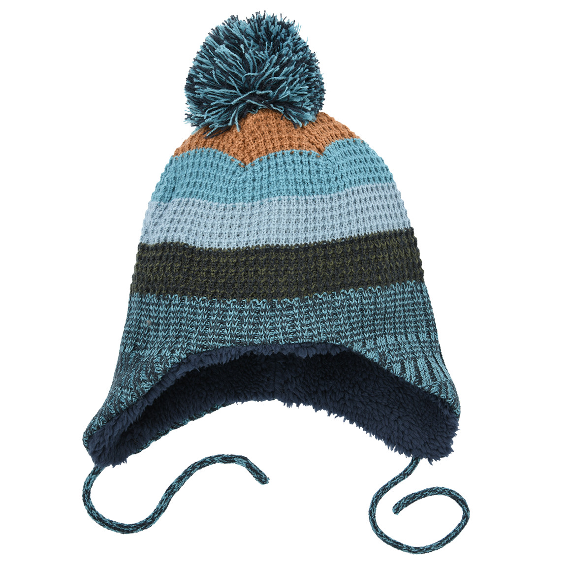 Baby Mütze mit Bindebändern von Topomini