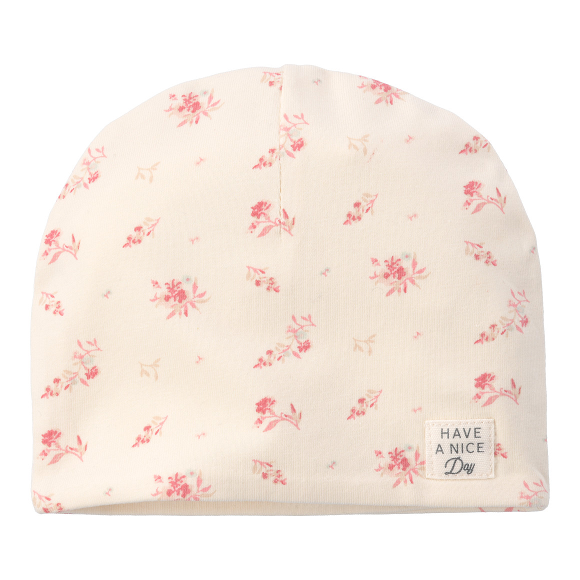 Baby Mütze mit Blümchen von Topomini