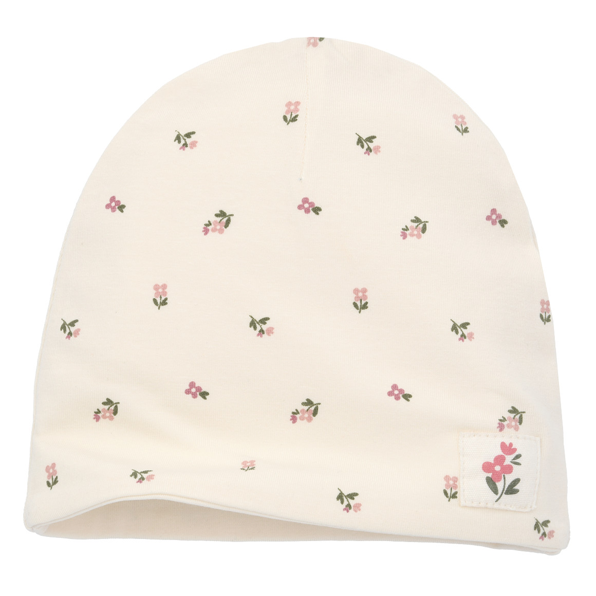 Baby Mütze mit Blümchen von Topomini