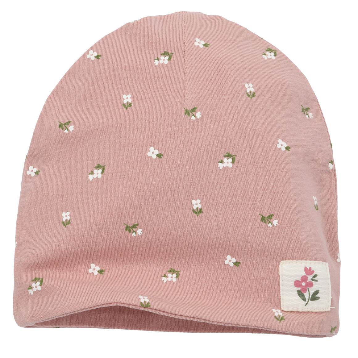 Baby Mütze mit Blümchen von Topomini