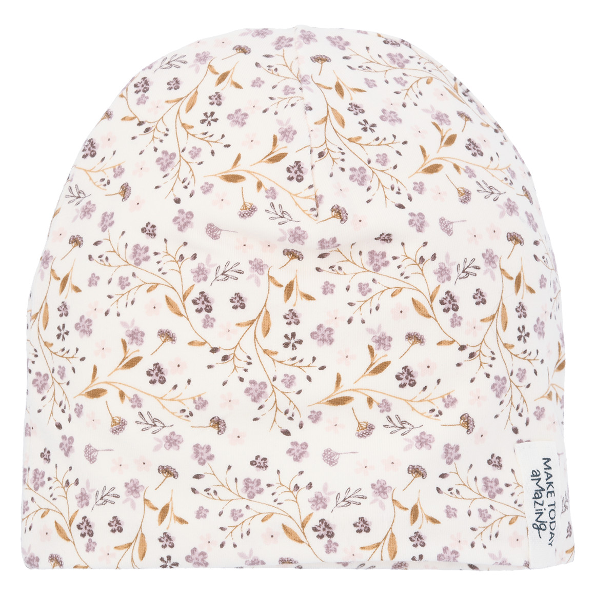 Baby Mütze mit Blümchen von Topomini