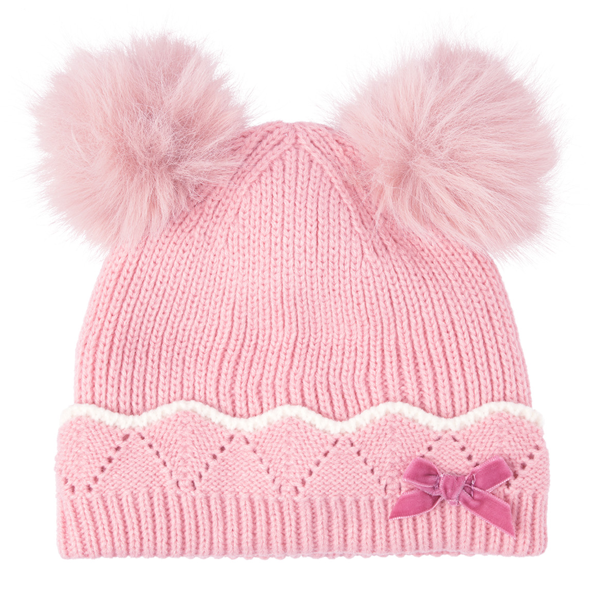 Baby Mütze mit Bommel von Topomini