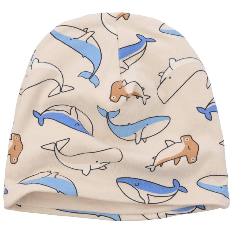 Baby Mütze mit Fisch-Allover von Topomini