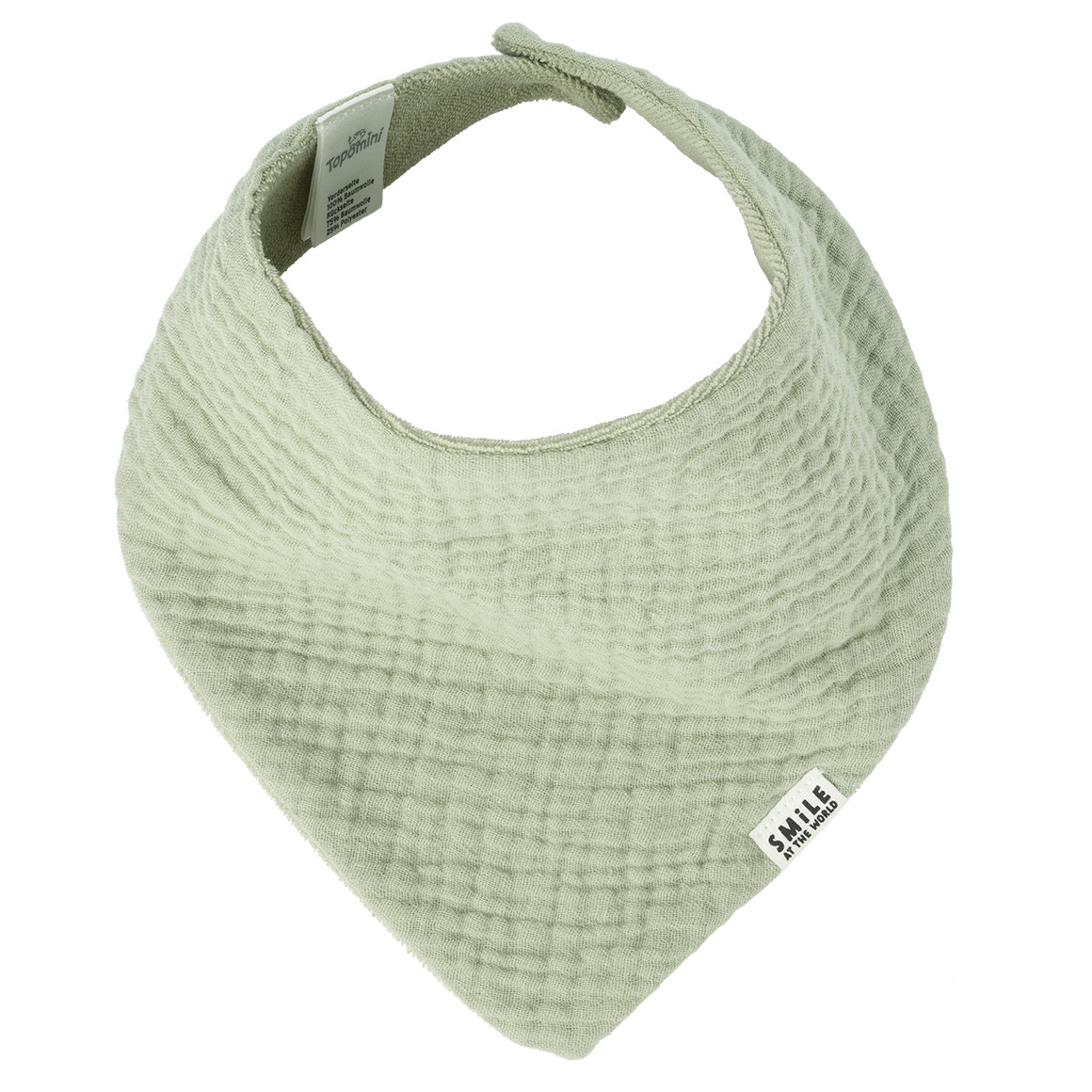 Baby Musselin-Bandana mit Frottee-Innenseite Baby Musselin-Bandana mit Frottee-Innenseite von Topomini