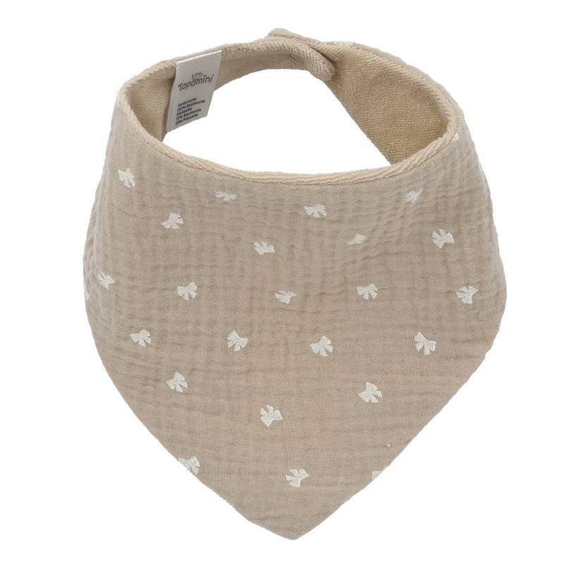 Baby Musselin-Bandana mit Frottee-Innenseite von Topomini