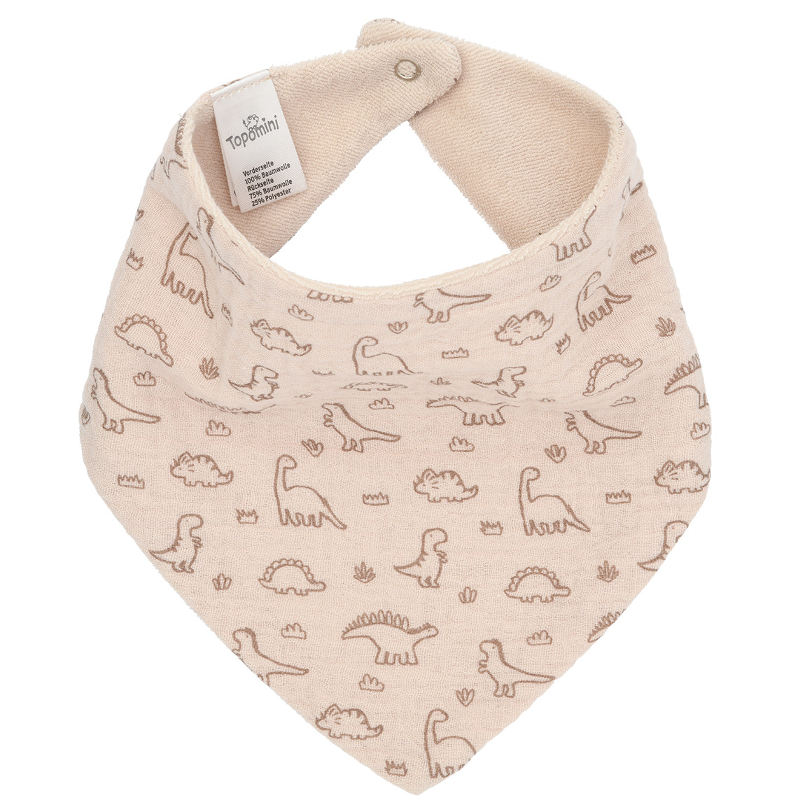 Baby Musselin-Bandana mit Frottee-Innenseite von Topomini