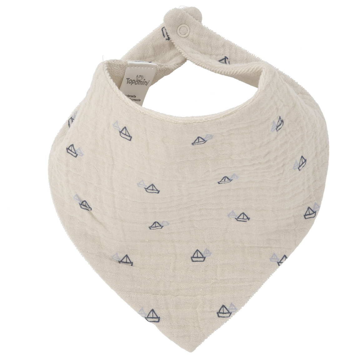 Baby Musselin-Bandana mit Frottee-Innenseite Baby Musselin-Bandana mit Frottee-Innenseite von Topomini