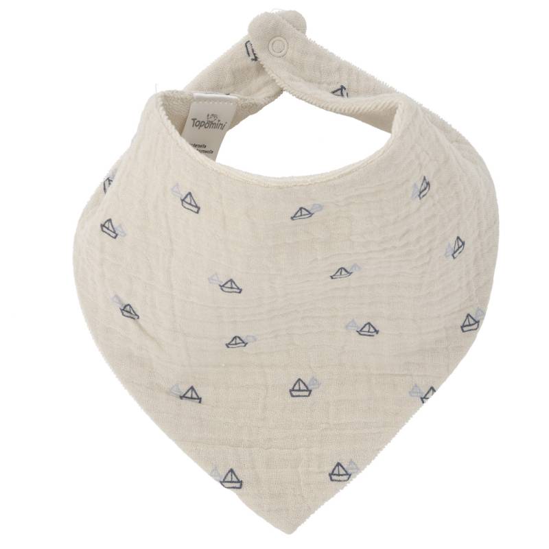 Baby Musselin-Bandana mit Frottee-Innenseite Baby Musselin-Bandana mit Frottee-Innenseite von Topomini