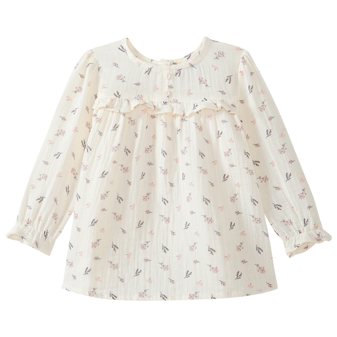 Baby Musselin-Bluse mit Blümchen-Print Baby Musselin-Bluse mit Blümchen-Print von Topomini