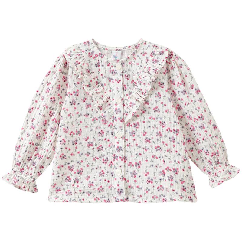 Baby Musselin-Bluse mit Blümchen-Print von Topomini