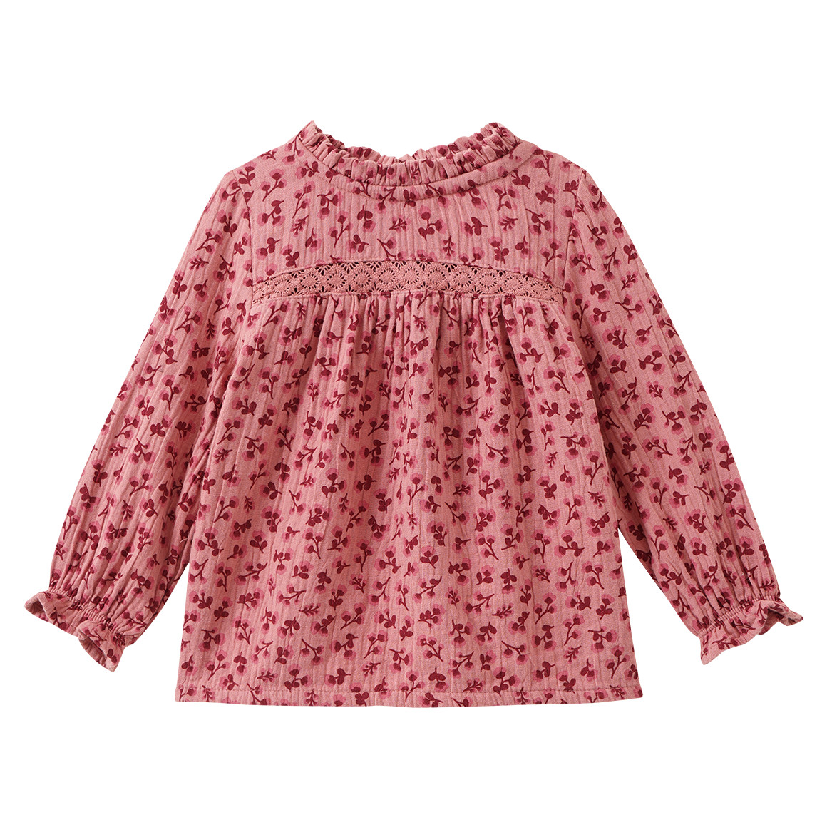 Baby Musselin-Bluse mit Blümchen von Topomini