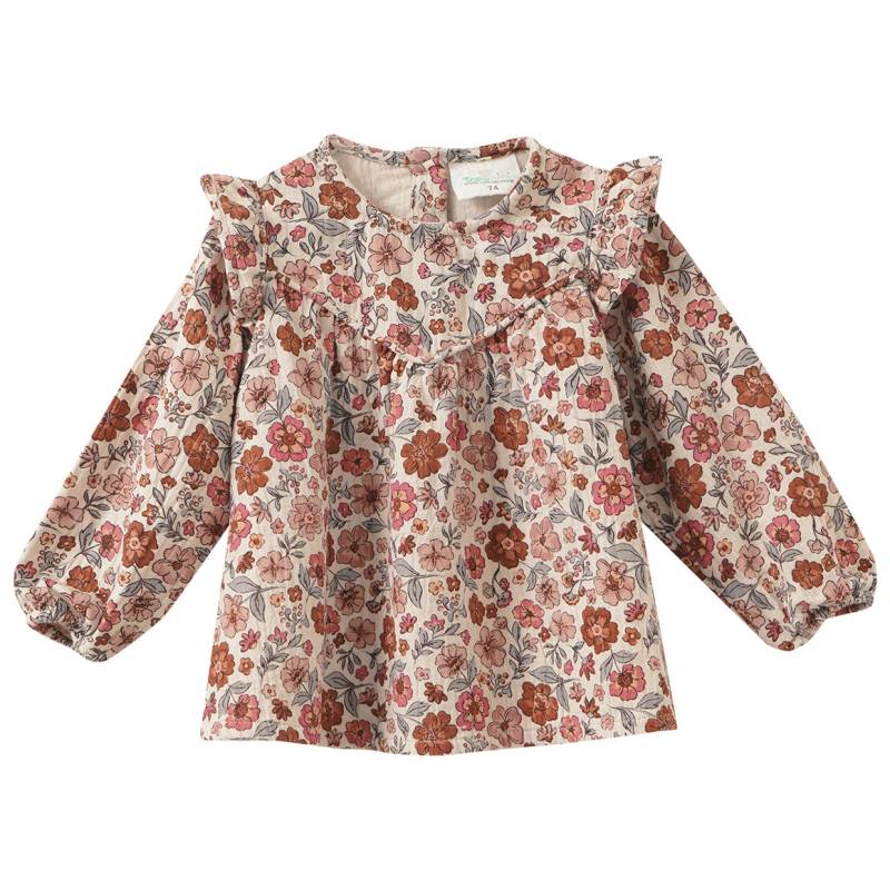 Baby Musselin-Bluse mit Blümchen Baby Musselin-Bluse mit Blümchen von Topomini