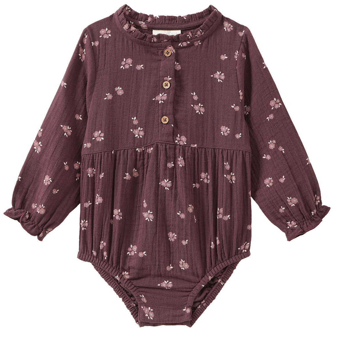 Baby Musselin-Body mit Blümchen von Topomini