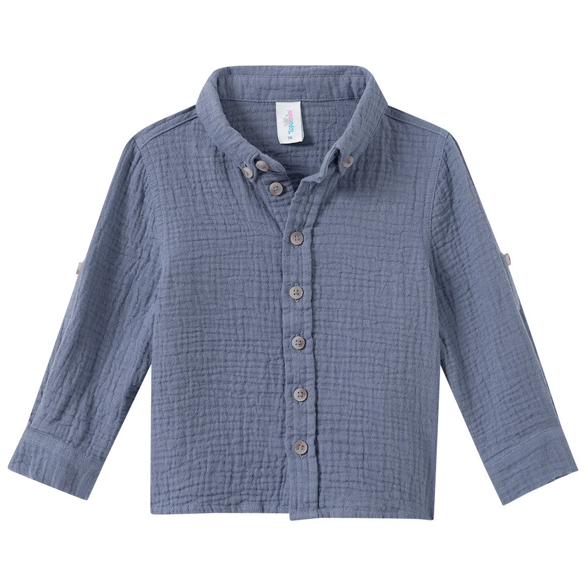 Baby Musselin-Hemd aus Bio-Baumwolle von Topomini