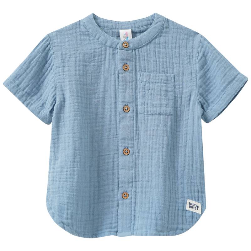 Baby Musselin-Hemd mit Stehkragen von Topomini