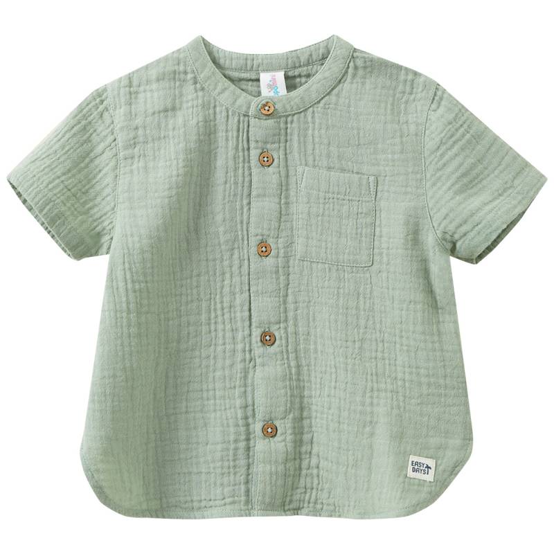 Baby Musselin-Hemd mit Stehkragen von Topomini