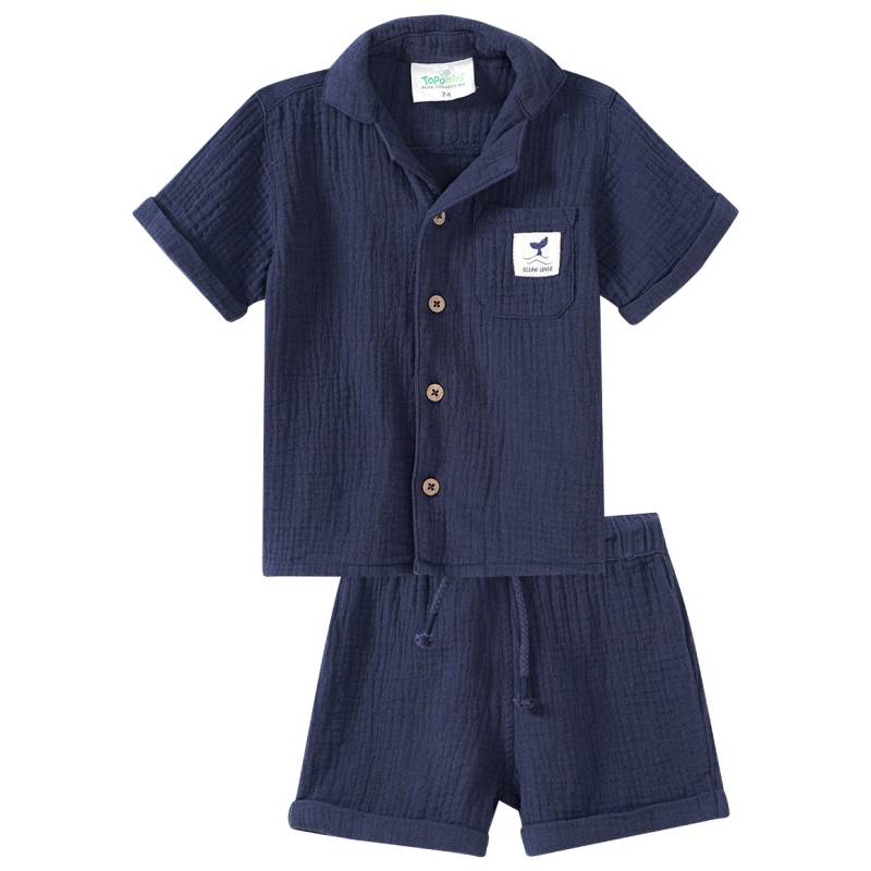 Baby Musselin -Hemd und Shorts im Set von Topomini