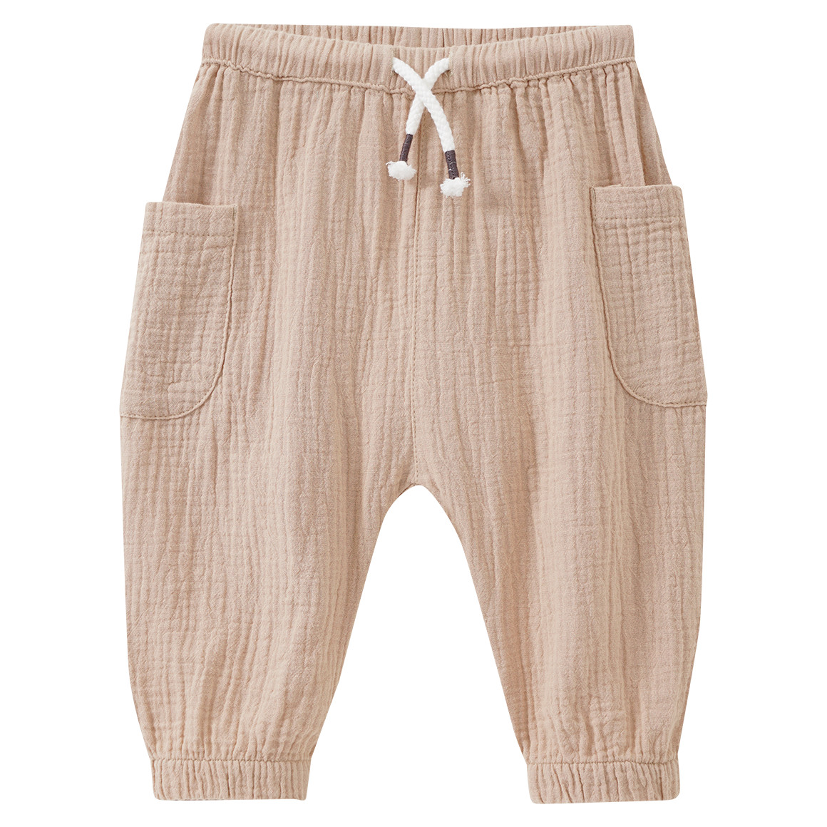 Baby Musselin-Hose mit Kordelzug von Topomini