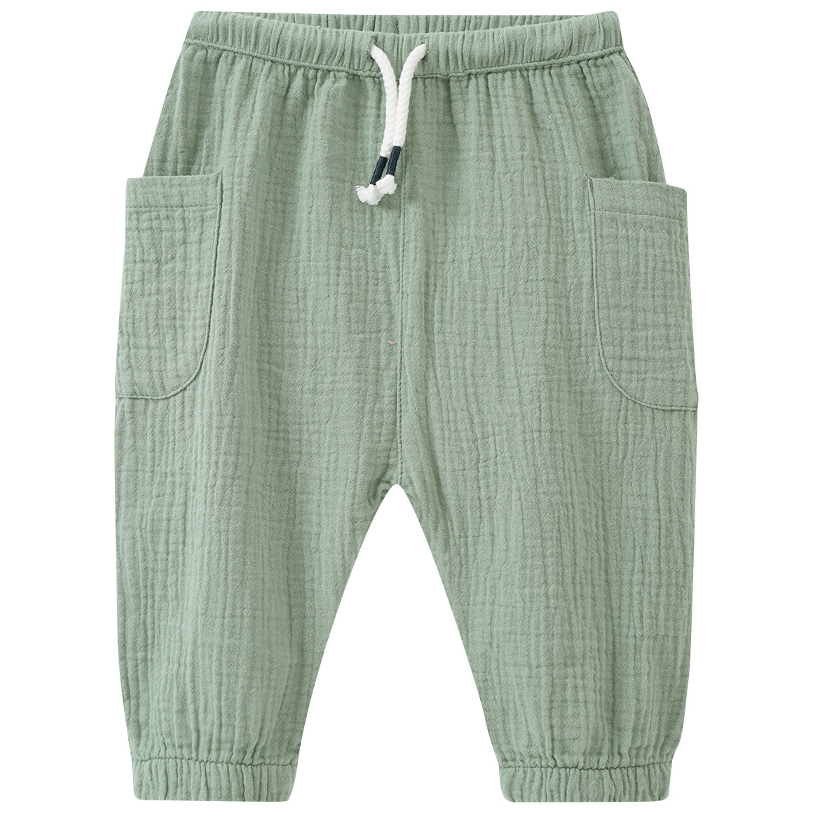 Baby Musselin-Hose mit Kordelzug von Topomini
