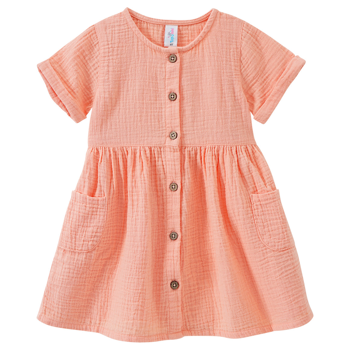 Baby Musselin-Kleid aus Baumwolle von Topomini