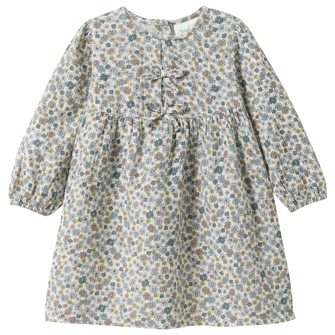 Baby Musselin-Kleid im Millefleur-Design von Topomini
