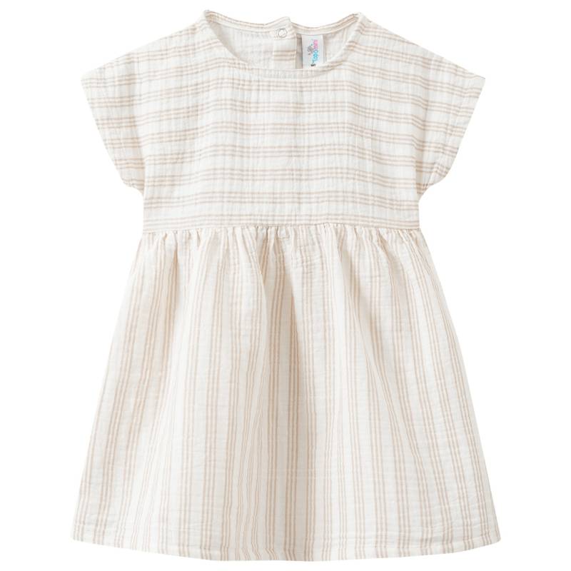 Baby Musselin-Kleid im Streifen-Look von Topomini