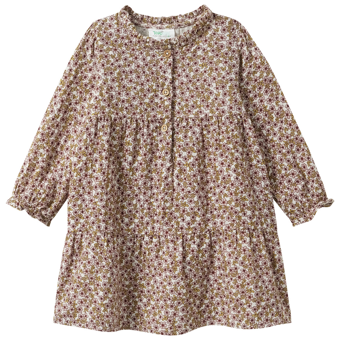 Baby Musselin-Kleid mit Bio-Baumwolle von Topomini