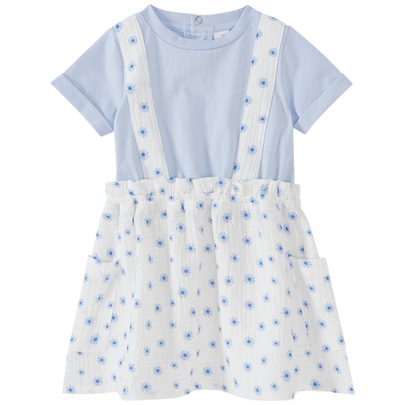 Baby Musselin-Kleid mit Blümchen-Print von Topomini