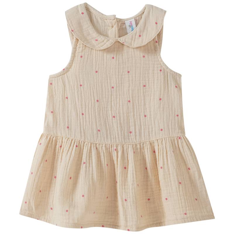 Baby Musselin-Kleid mit Bubikragen von Topomini