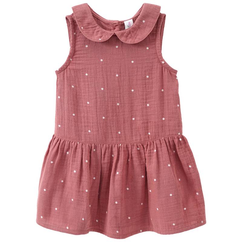Baby Musselin-Kleid mit Bubikragen von Topomini
