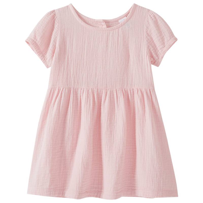 Baby Musselin-Kleid mit kurzen Ärmeln von Topomini