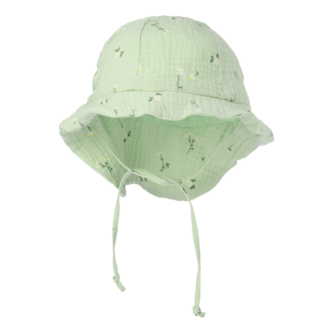 Baby Musselin-Mütze mit Blumen-Muster von Topomini