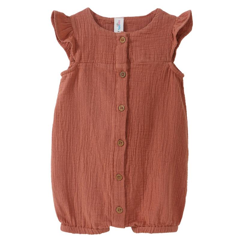 Baby Musselin-Overall mit Knopfleiste von Topomini