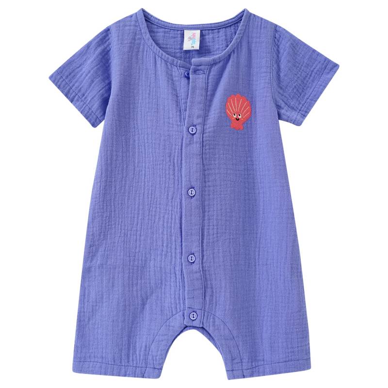 Baby Musselin-Overall mit Stickerei von Topomini