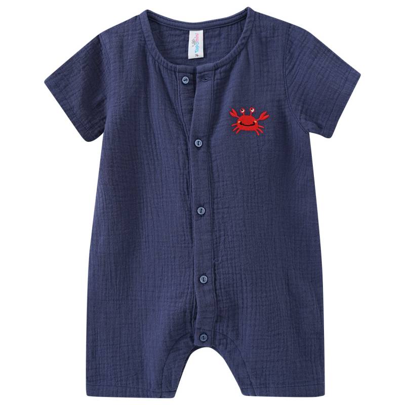 Baby Musselin-Overall mit Stickerei Baby Musselin-Overall mit Stickerei von Topomini