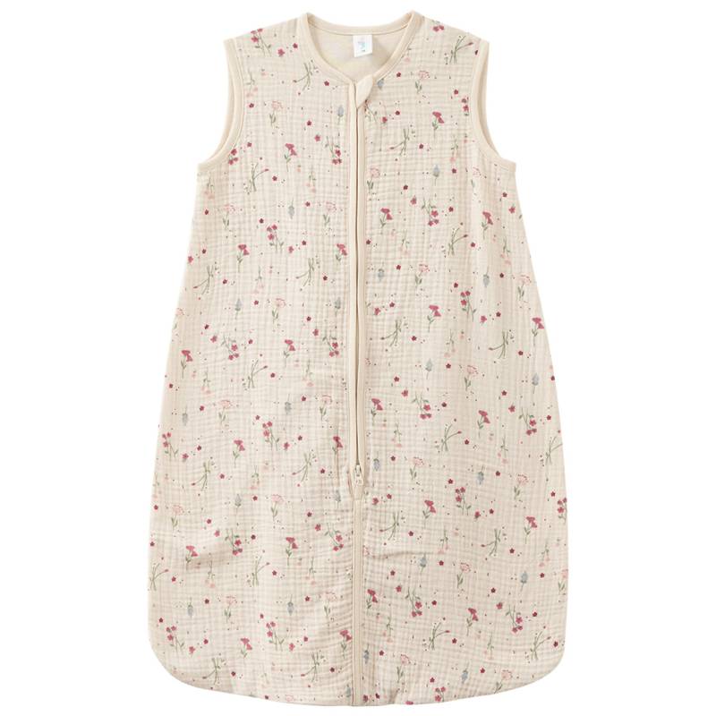 Baby Musselin-Schlafsack mit Blümchen-Print Baby Musselin-Schlafsack mit Blümchen-Print von Topomini