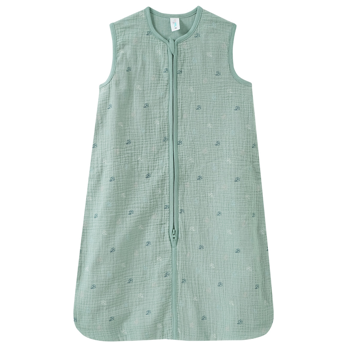 Baby Musselin-Schlafsack mit Schiffchen-Print von Topomini