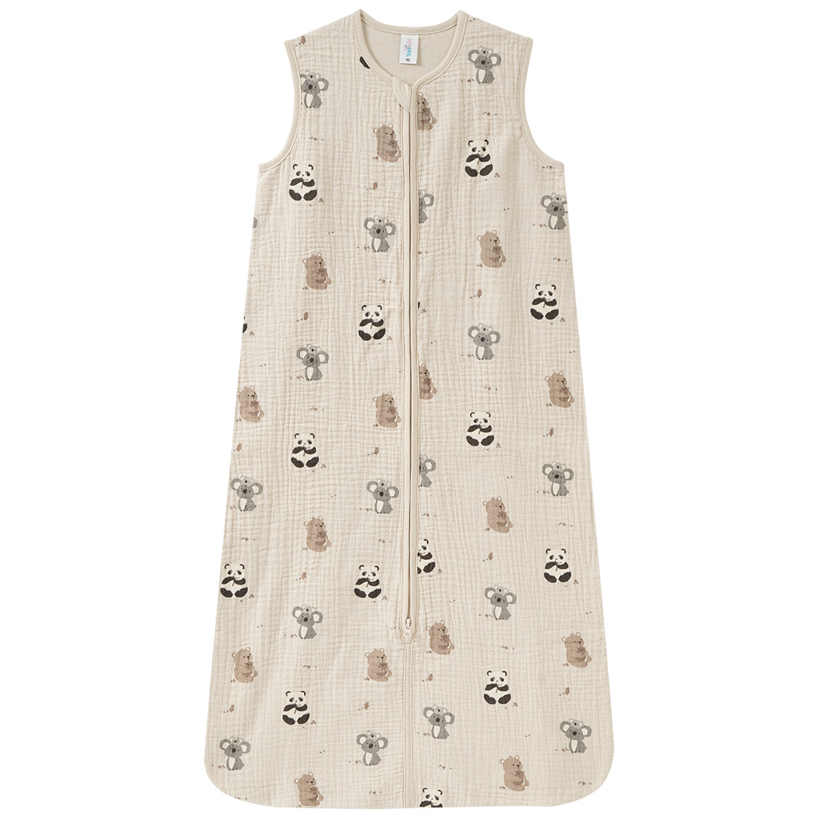 Baby Musselin-Schlafsack mit Tier-Print von Topomini