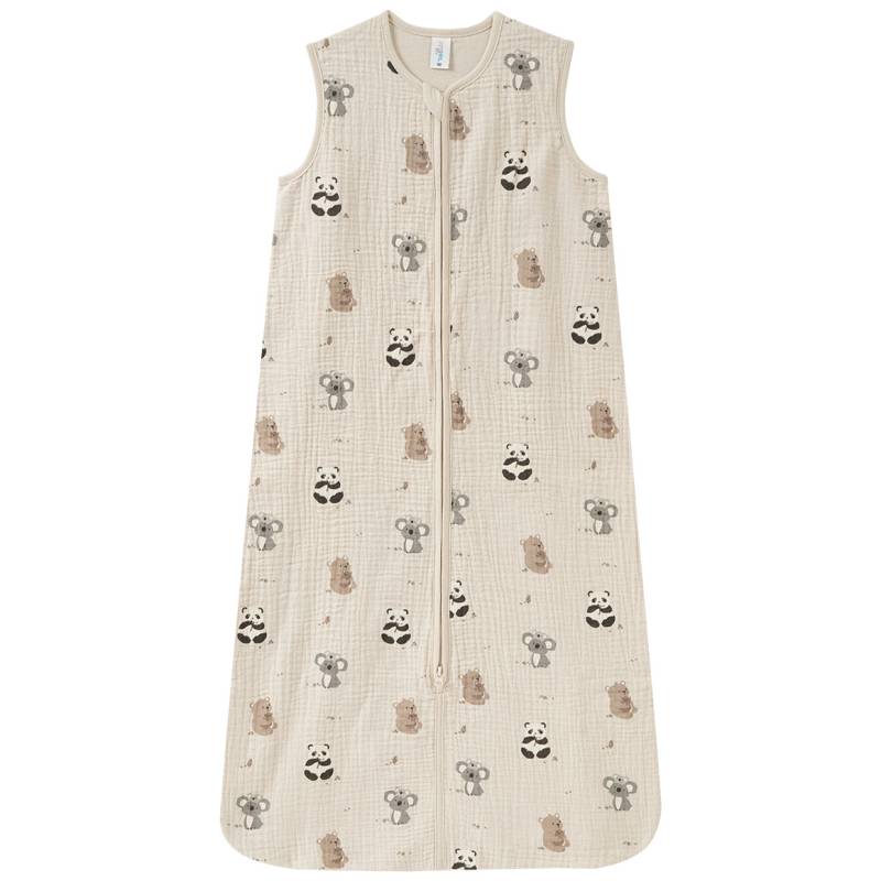 Baby Musselin-Schlafsack mit Tier-Print Baby Musselin-Schlafsack mit Tier-Print von Topomini