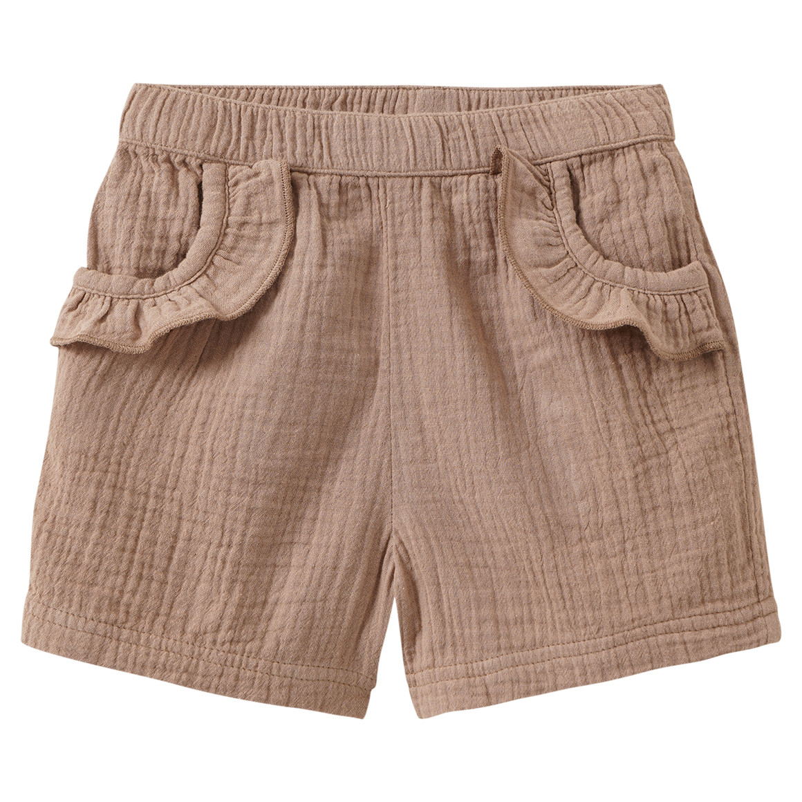 Baby Musselin-Shorts mit Elastikbund von Topomini